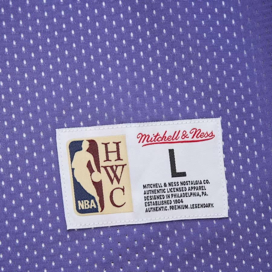 Майка Mitchell & Ness Purple Utah Jazz Vintage Logo Mesh Practice Tank Top