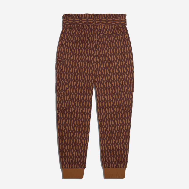 Спортивные штаны adidas Ivy Park Monogram Zipper Pants Wild Brown/Night Red