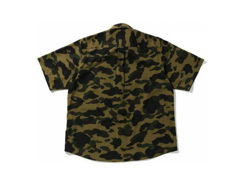 Рубашка BAPE 1st Camo Relaxed Short Sleeve Shirt Green