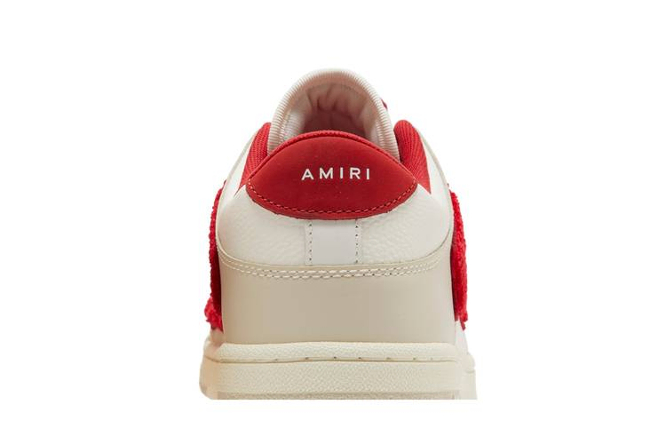 Кроссовки Amiri Skel Top Low 'White Red Chenille'