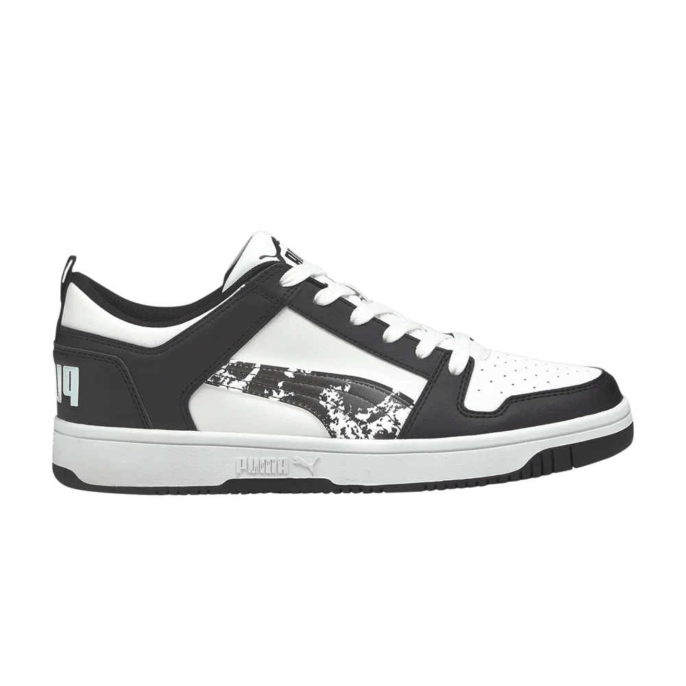 Krossovki-Puma-Rebound-LayUp-Low-Black-White-Camo