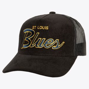 Mitchell-Ness-Black-St.-Louis-Blues-Times-Up-Trucker-Adjustable-Hat-300x300
