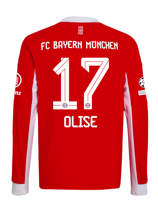 Футбольный лонгслив FC Bayern Munich Home Jersey 25-26 OLISE 17