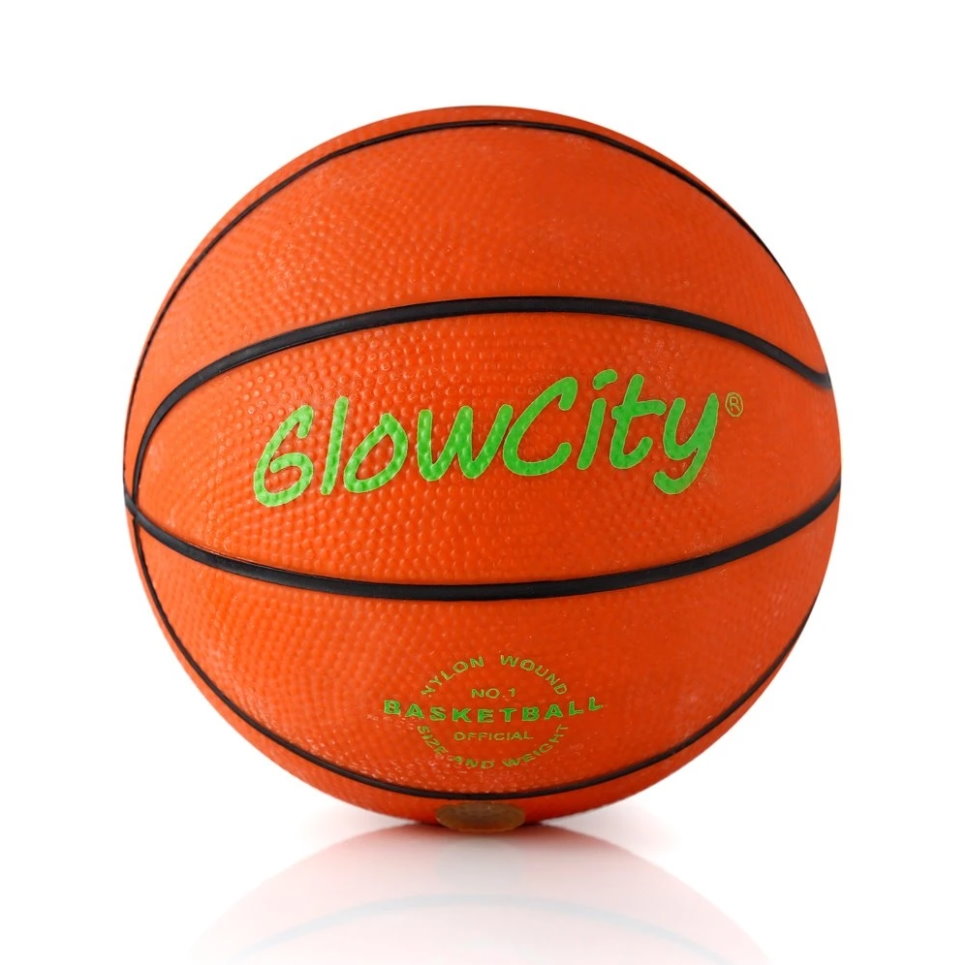 Баскетбольный светящийся мини мяч GlowCity Hi-Bright LED Light Up Illuminate Entire Dark Mini Basketball