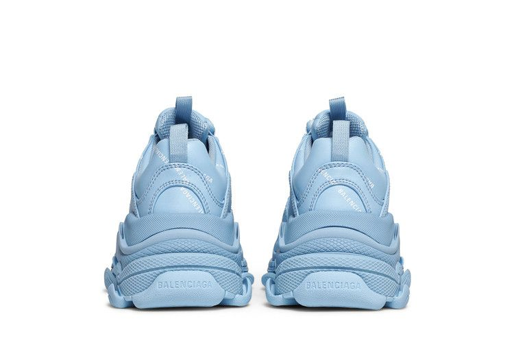 Кроссовки Balenciaga Wmns Triple S Sneaker 'Allover Logo - Light Blue'