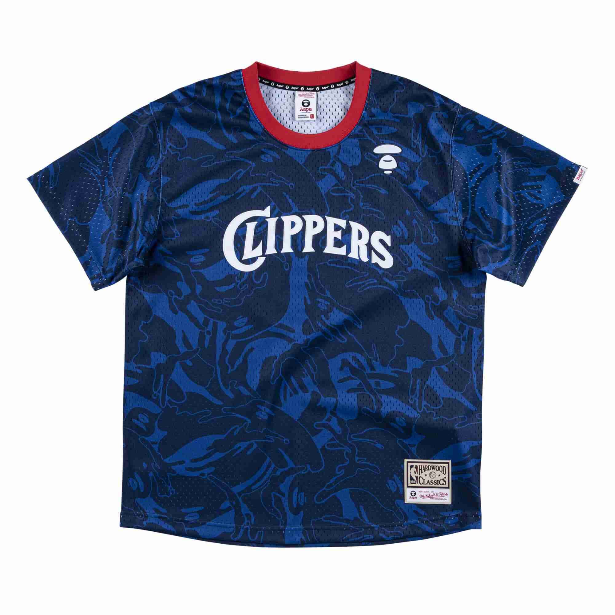 Футболка Aape x Mitchell & Ness San Diego Clippers BP Jersey Navy