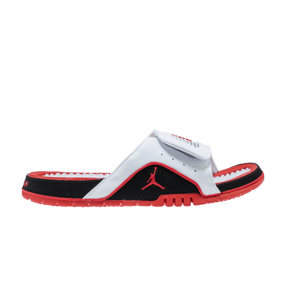 Air Jordan Hydro 4 Retro Slide 'White Fire Red'