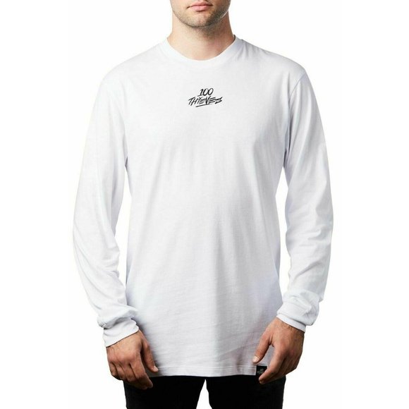 Футболка 100 Thieves Daybreak Long Sleeve Tee White