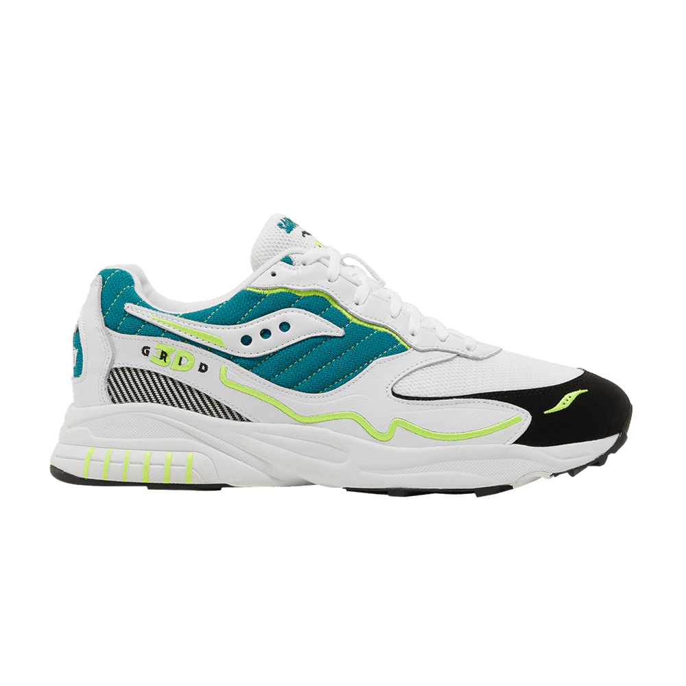 Кроссовки Saucony 3D Grid Hurricane 'White Green'