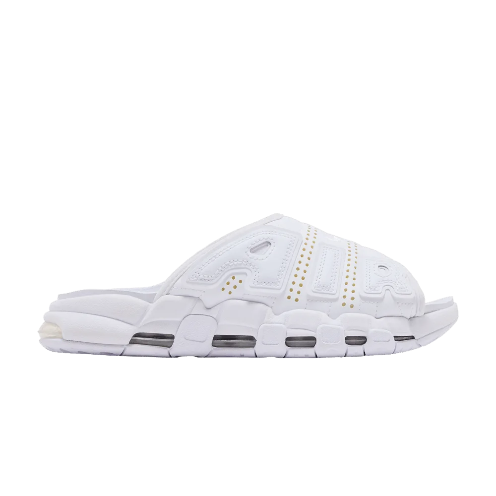 Nike Air More Uptempo Slide 'Triple White'
