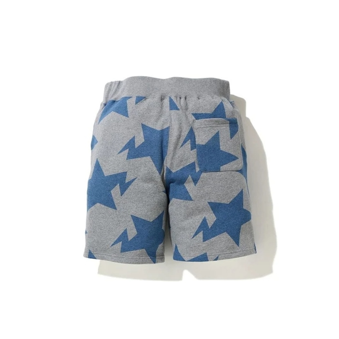 Спортивные шорты BAPE STA Pattern Sweat Shorts Gray/Blue