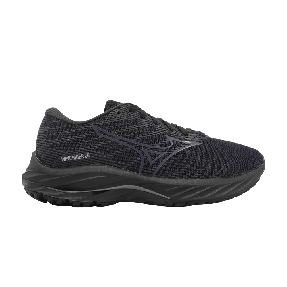 Krossovki-Mizuno-Wmns-Wave-Rider-26-Black-Dark-Grey