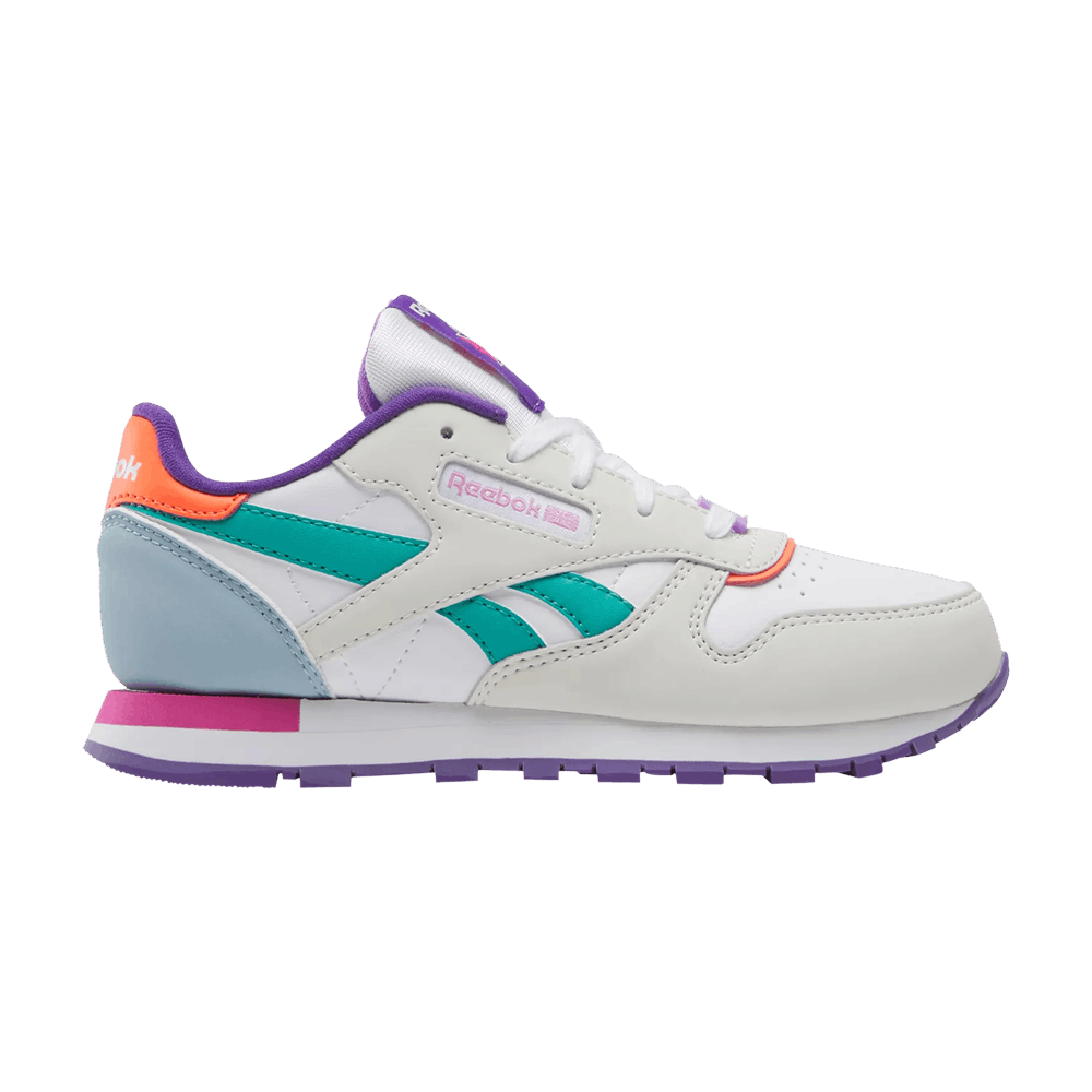 Кроссовки Reebok Classic Leather Little Kid 'Grey Purple Pink'