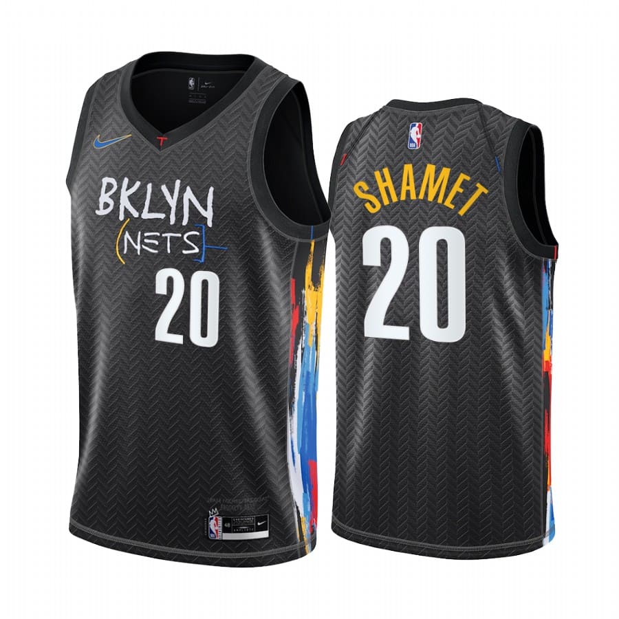 Баскетбольная джерси 2020-21 Brooklyn Nets #13 Landry Shamet City Edition Black Swingman Jersey