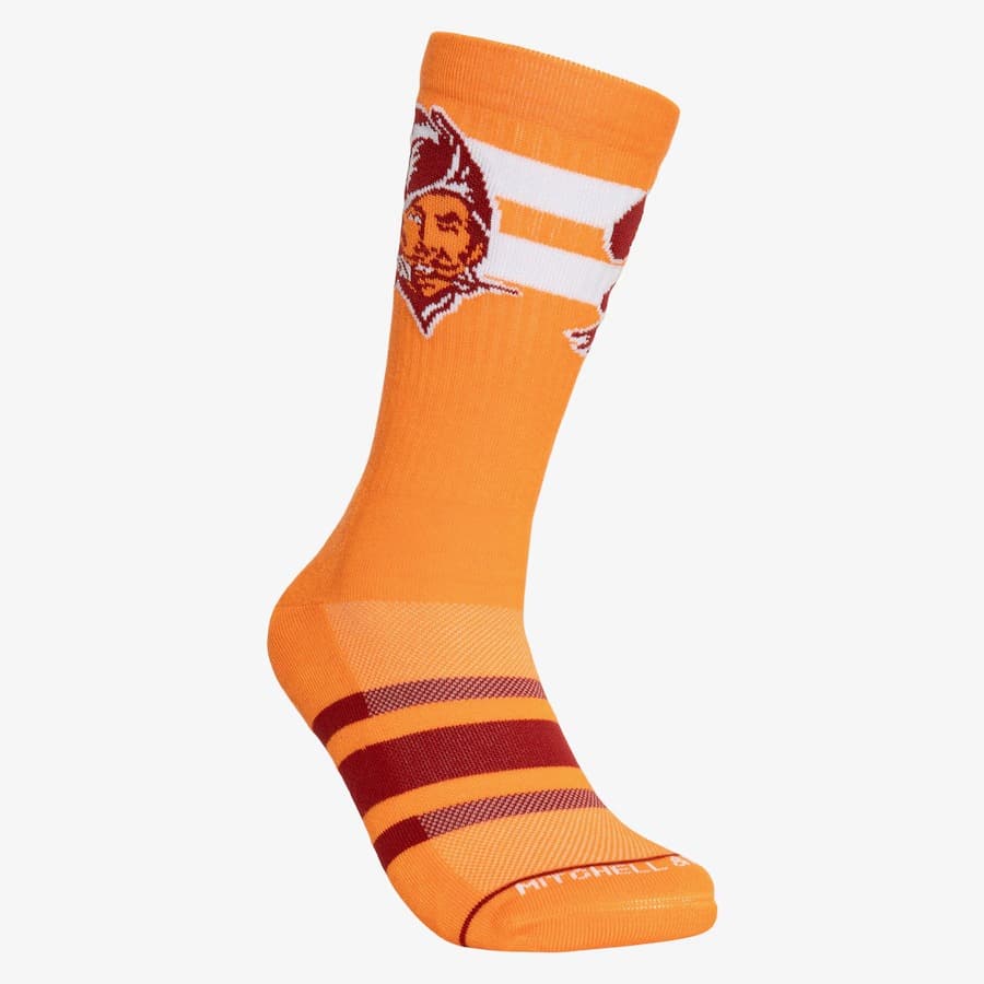 Спортивные носки Mitchell & Ness Tampa Bay Buccaneers Lateral Crew Socks