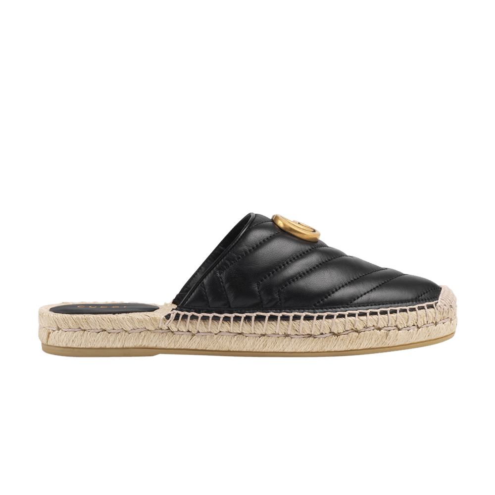 Кроссовки Gucci Wmns Espadrilles Mule 'Double G - Black'