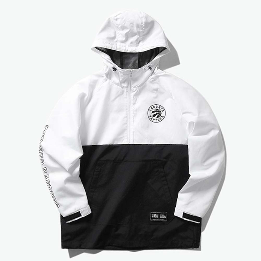 Анорак 2020 Toronto Raptors Black White Anorak Mens