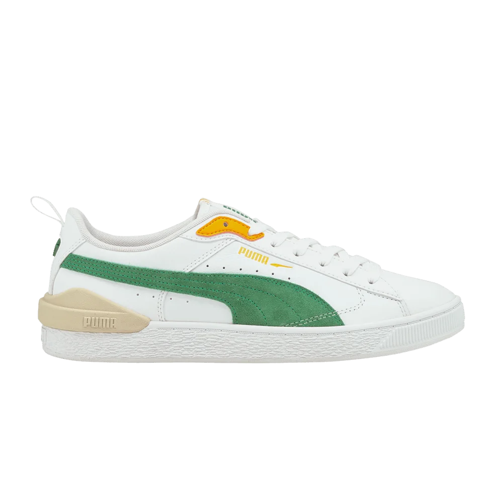 Krossovki-Puma-Suede-Bloc-White-Amazon-Green