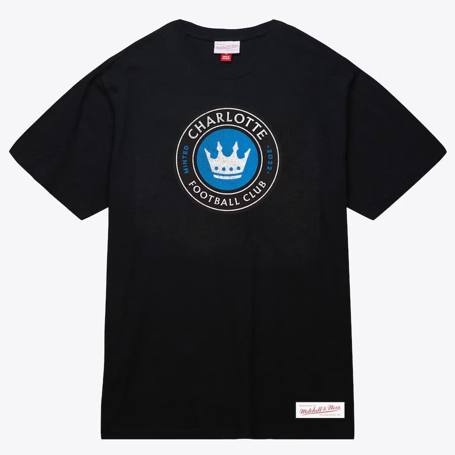 Футболка Mitchell & Ness Black Charlotte FC Striker Slub T-Shirt
