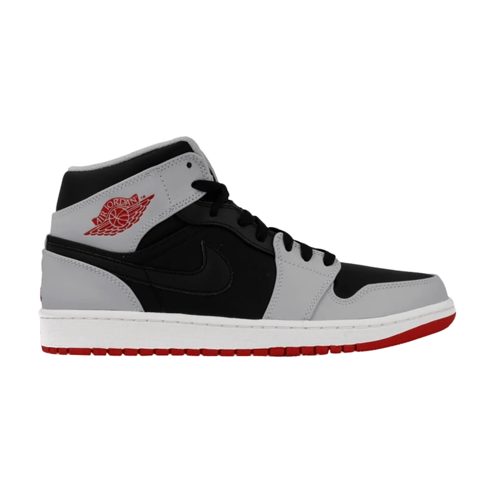 Кроссовки Air Jordan 1 Mid 'Red Grey'