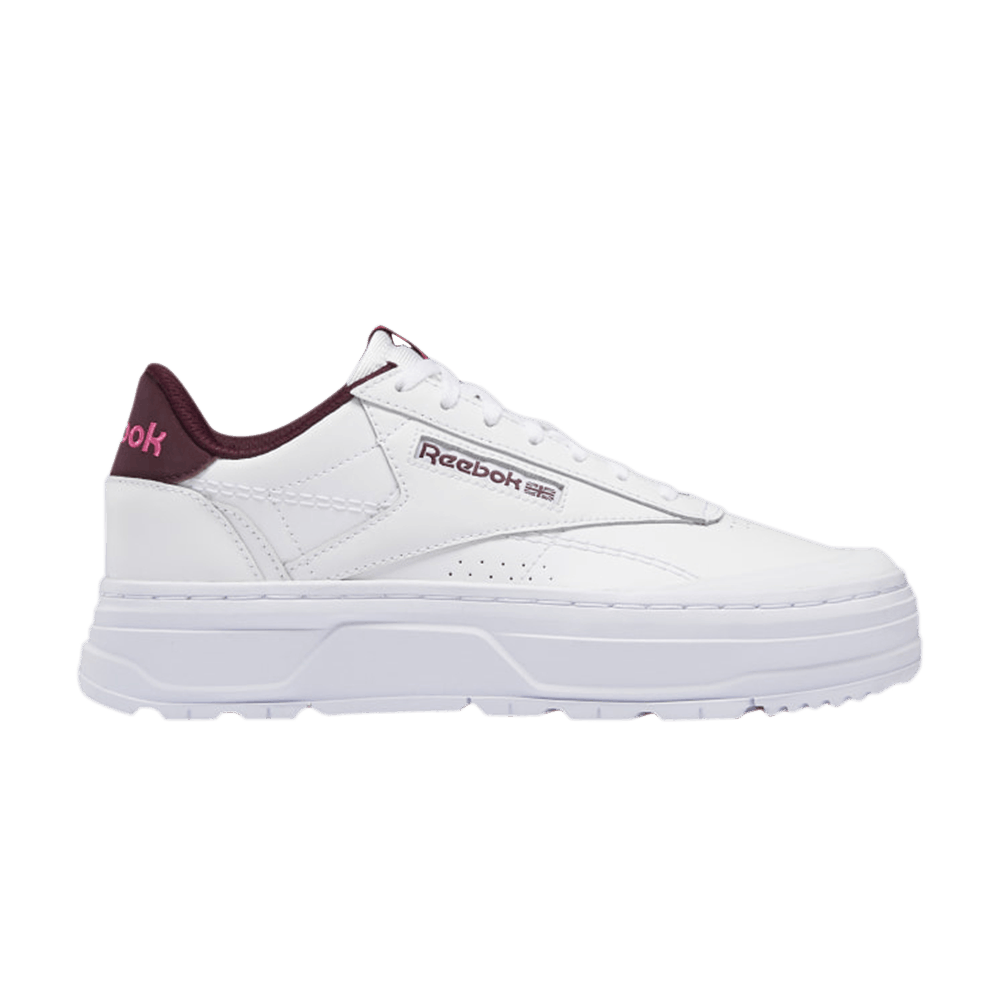 Кроссовки Reebok Wmns Club C Double Geo 'White Maroon'