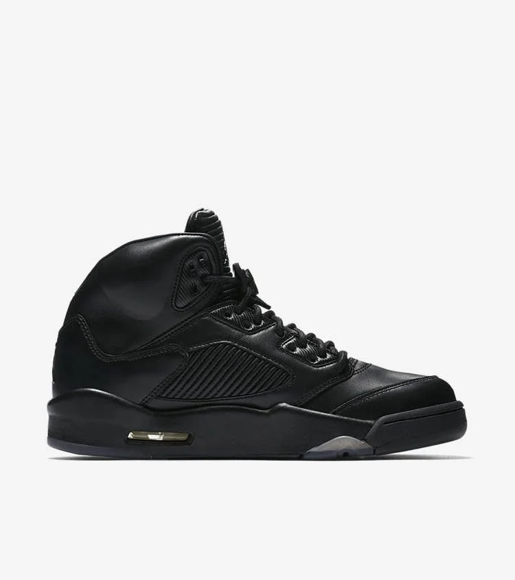 Кроссовки Air Jordan 5 Retro Premium 'Triple Black'