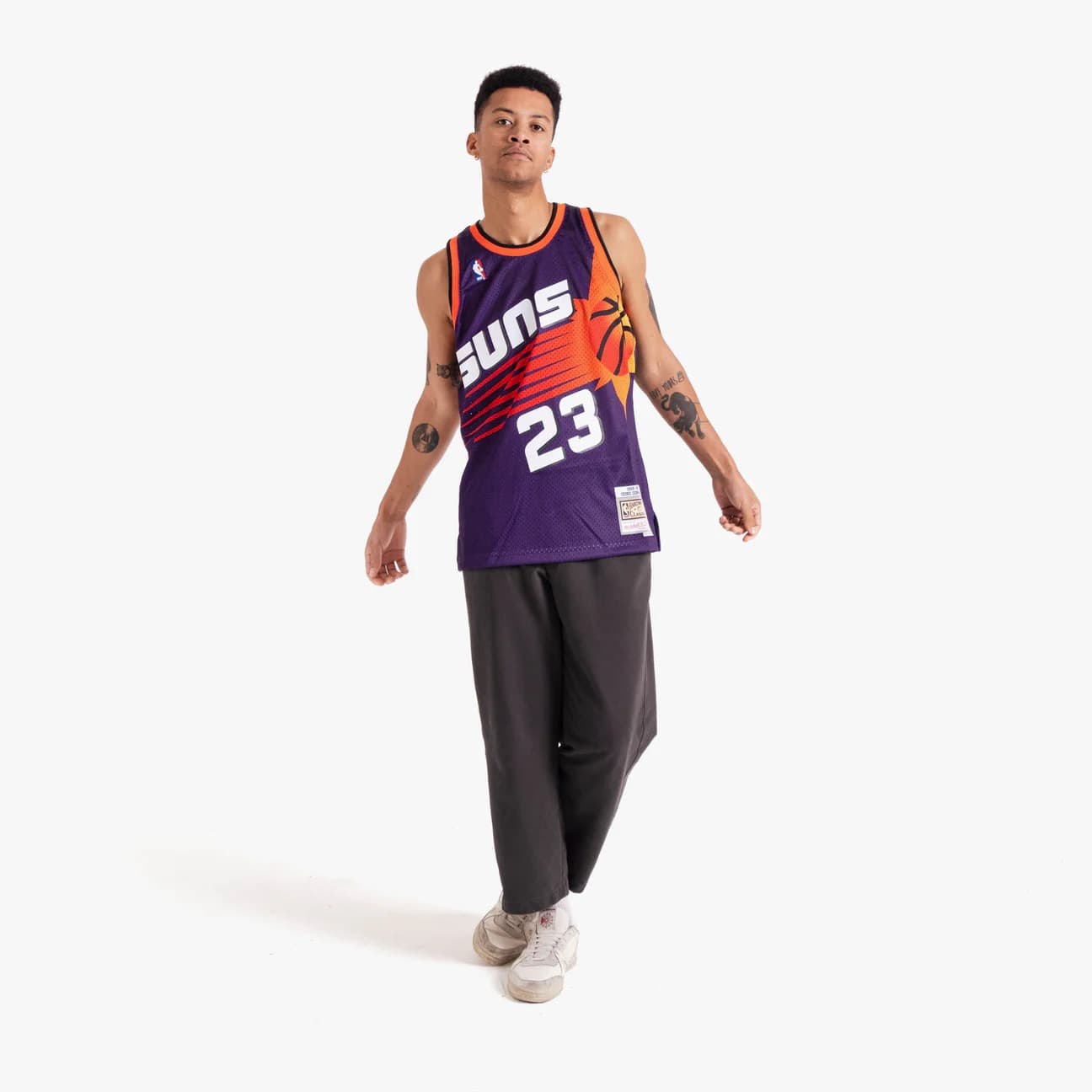 1992-93-Phoenix-Suns-Cedric-Ceballos-23-Swingman-Hardwood-Classics-Purple-Jersey-3