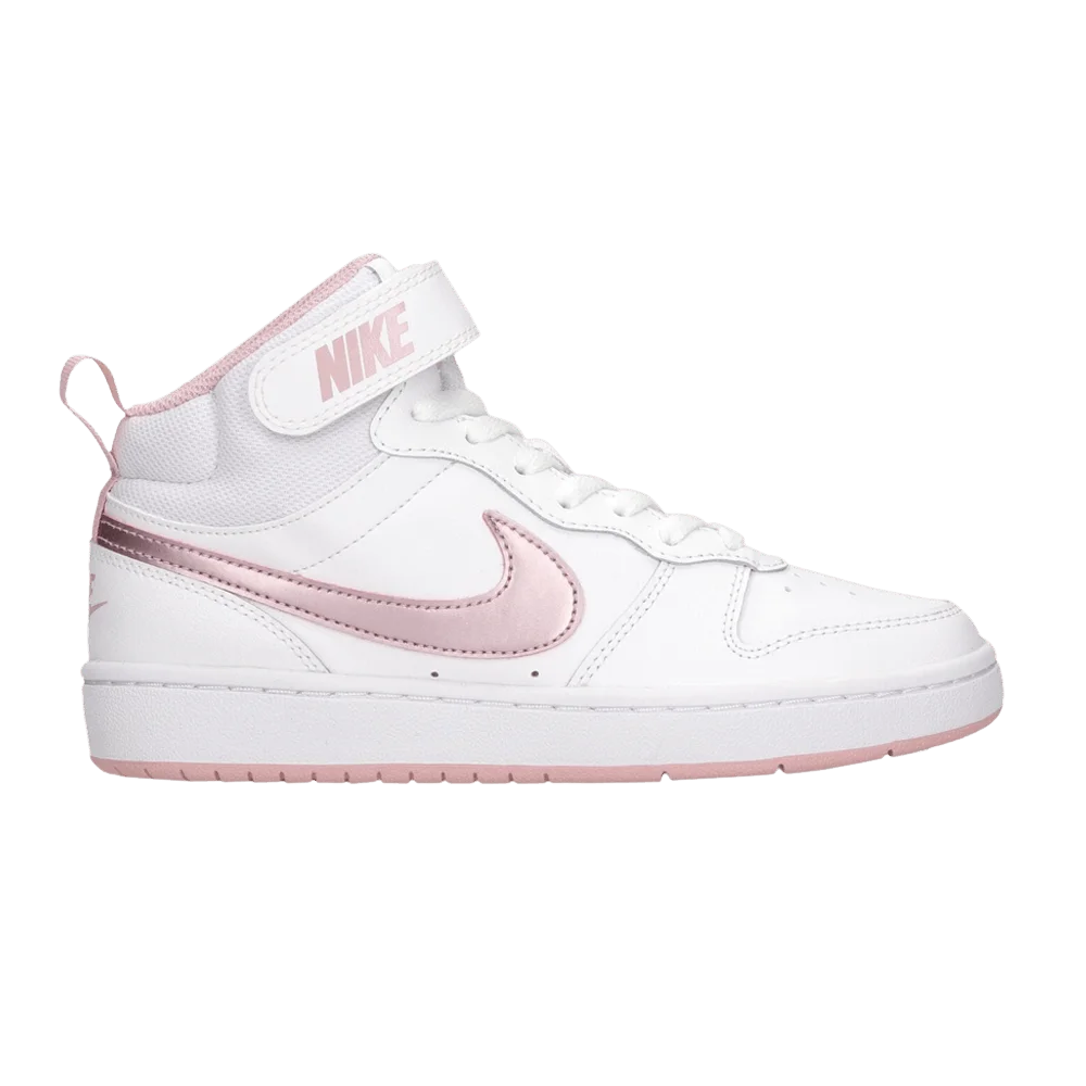 Кроссовки Nike Court Borough Mid 2 GS 'White Pink Glaze'