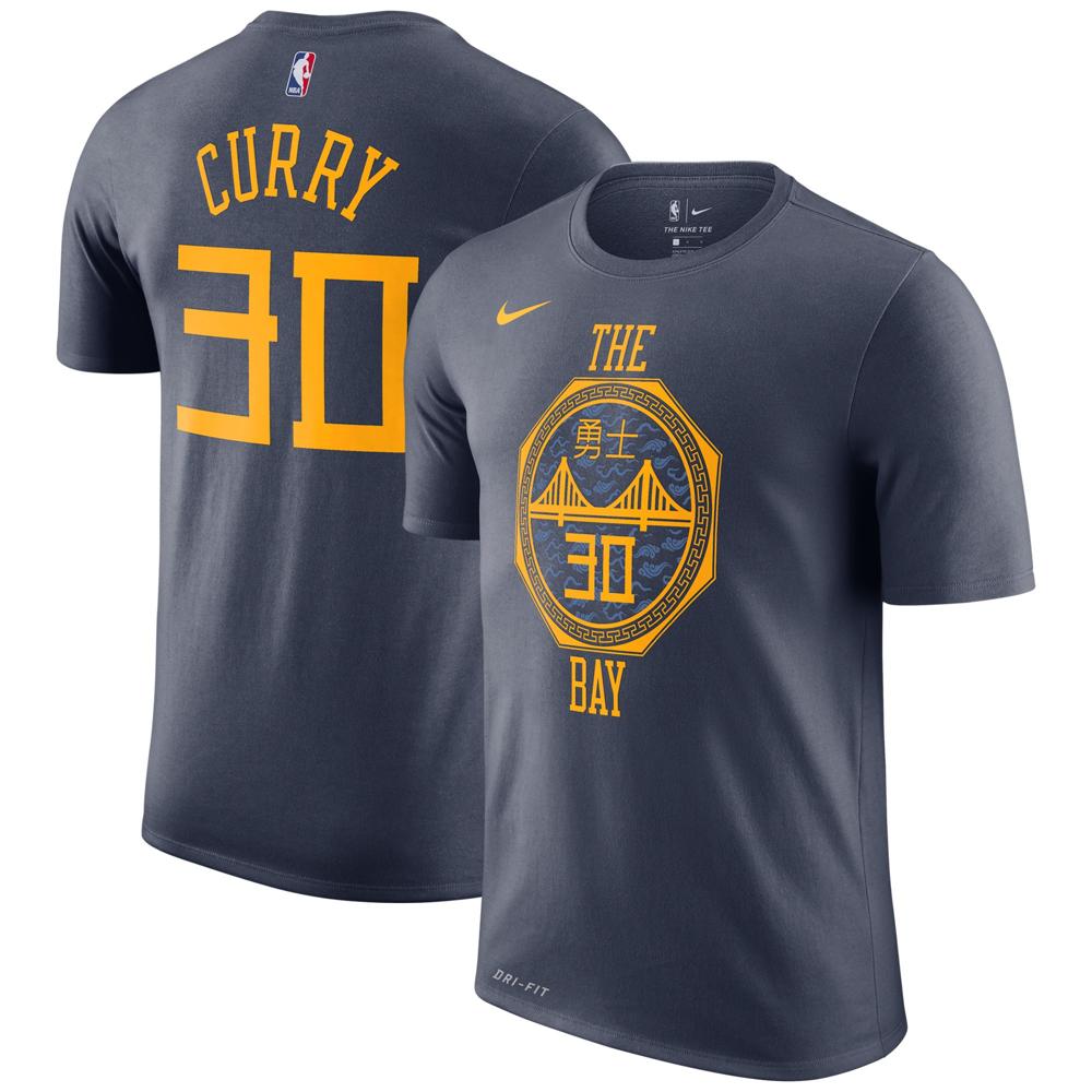 Футболка 2018-19 Curry Warriors Navy City Tee