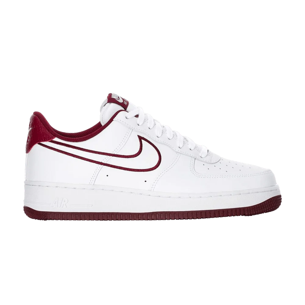 Кроссовки Nike Air Force 1 Low '07 Leather 'Team Red'