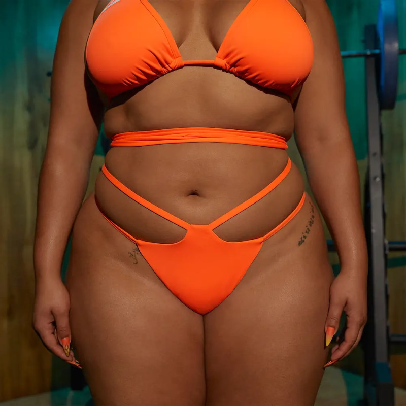 Спортивный купальник adidas Ivy Park Wrap Bikini Bottom (Plus Size) Solar Orange