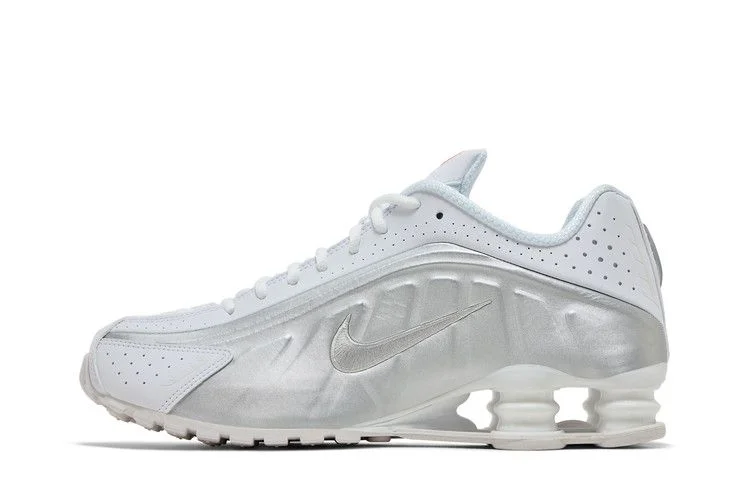 Кроссовки Nike Shox R4 'White Metallic Silver' 2024