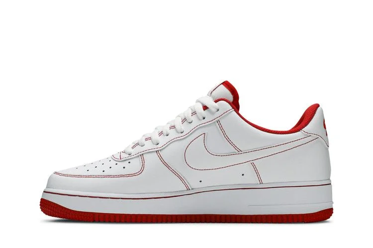 Кроссовки Nike Air Force 1 '07 'Contrast Stitch - White University Red'