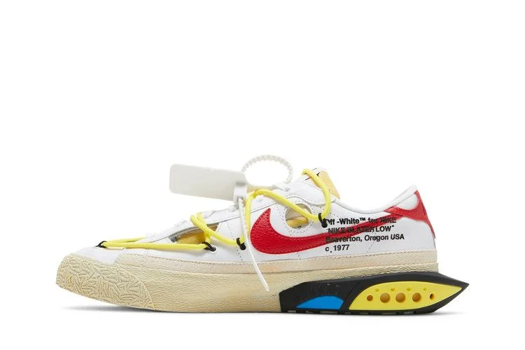 Кроссовки Off-White x Nike Blazer Low 'White University Red'