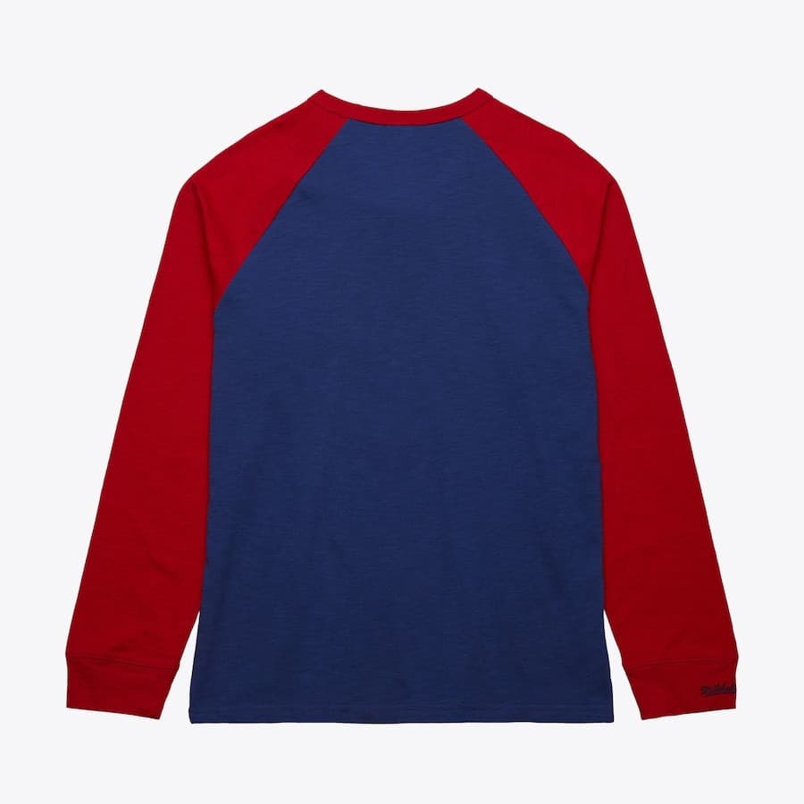 Лонгслив Mitchell & Ness Royal New York Rangers Vintage Logo Legendary Slub Long Sleeve T-Shirt