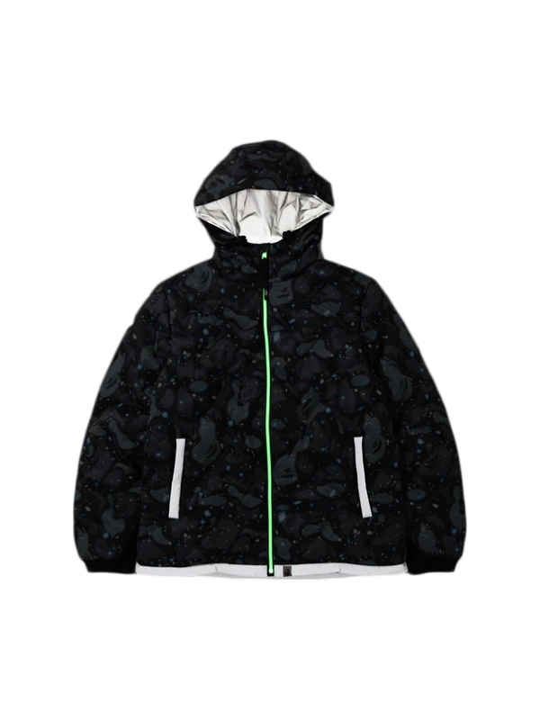 Пуховик BAPE Space Camo Hoodie Down Jacket Black