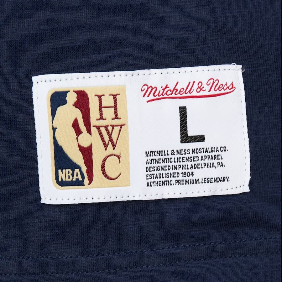 Футболка Mitchell & Ness Navy Dallas Mavericks Vintage Logo Legendary Slub T-Shirt