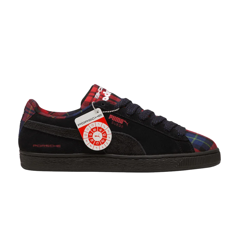 Krossovki-Porsche-Legacy-x-Puma-Suede-Classic-Tartan-Black