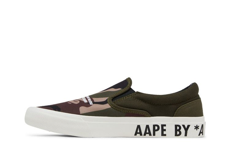 Кроссовки BAPE AAPE Slip-On 'Green Camo'