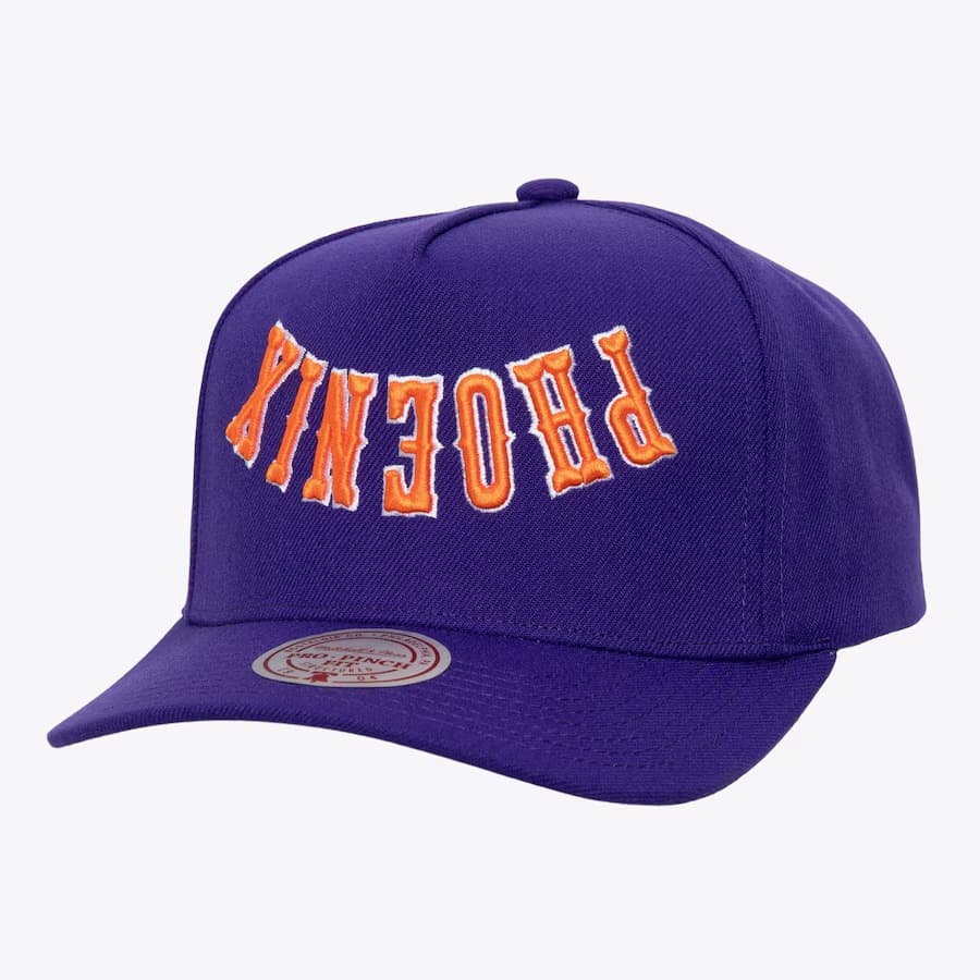 Бейсболка Mitchell & Ness Purple Phoenix Suns Hardwood Classics Upside Pro Snapback Hat