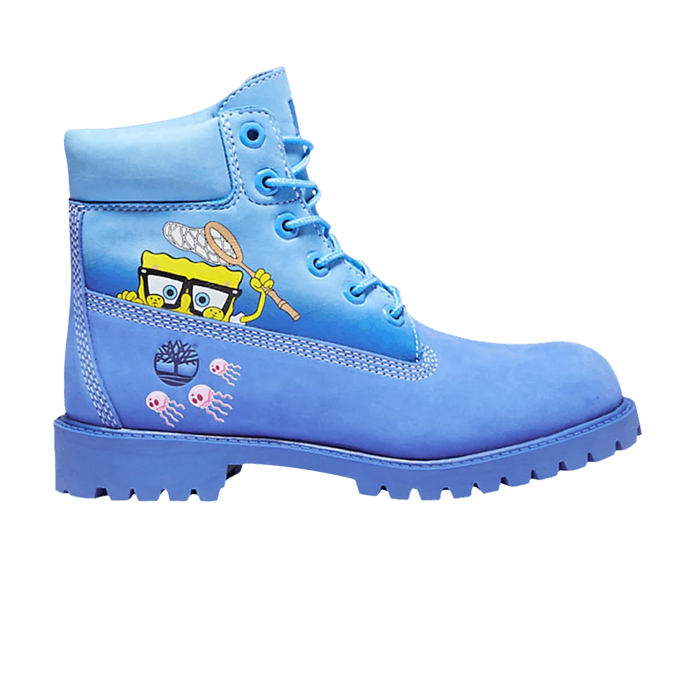 Krossovki-SpongeBob-SquarePants-x-Timberland-6-Inch-Premium-Junior-Bright-Blue