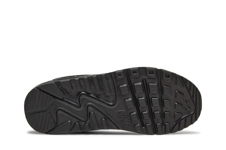 Кроссовки Nike Air Max 90 SE GS 'Black Total Orange'