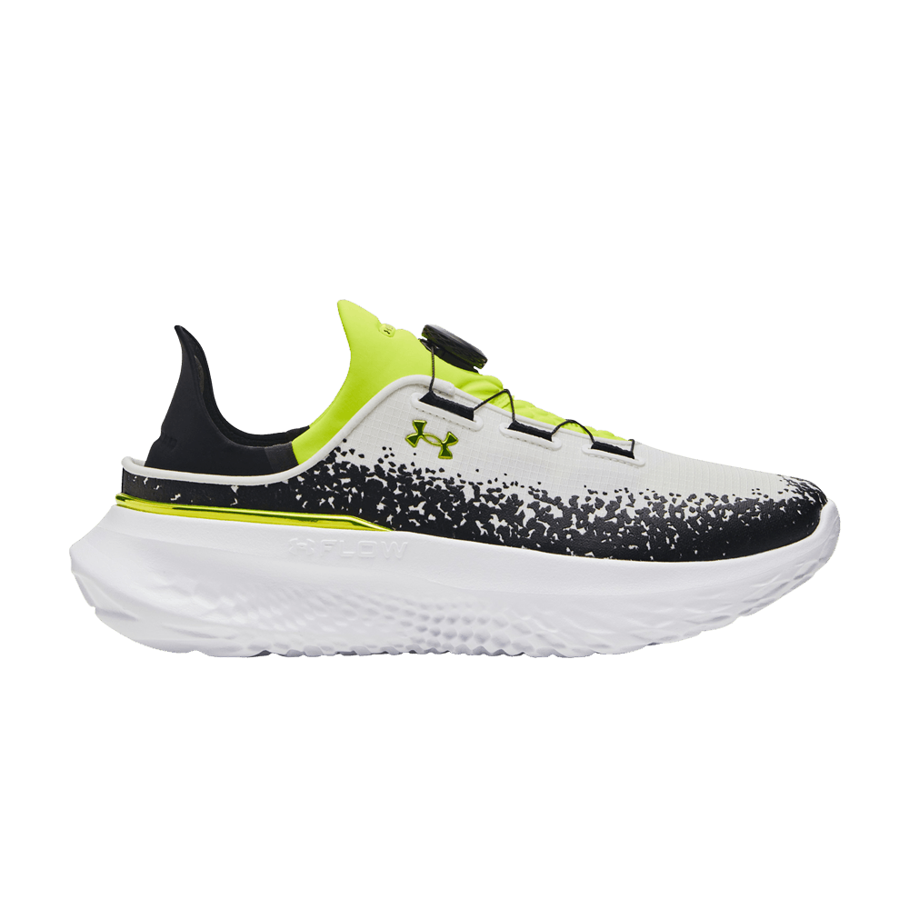 Кроссовки Under Armour SlipSpeed Mega 'White High Vis Yellow'