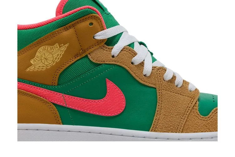 Кроссовки Air Jordan 1 Mid SE 'Wheat Watermelon'