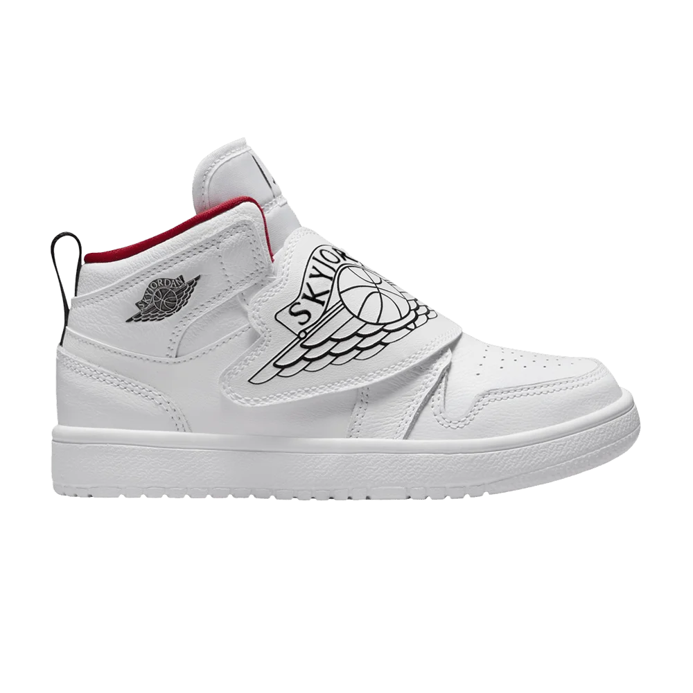 Krossovki-Air-Jordan-Sky-Jordan-1-PS-White-Gym-Red