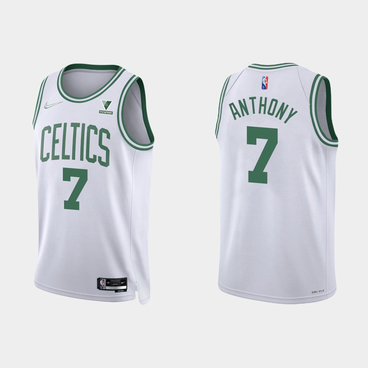 Баскетбольная джерси Boston Celtics Carmelo Anthony 75th Anniversary Association White Jersey