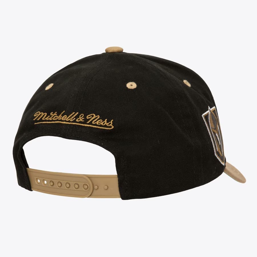 Бейсболка Mitchell & Ness Black Vegas Golden Knights Block Sweep Pro Adjustable Hat
