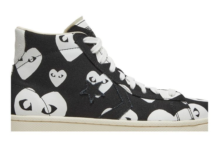Кроссовки Comme des Garçons x Converse Pro Leather 'Black White'
