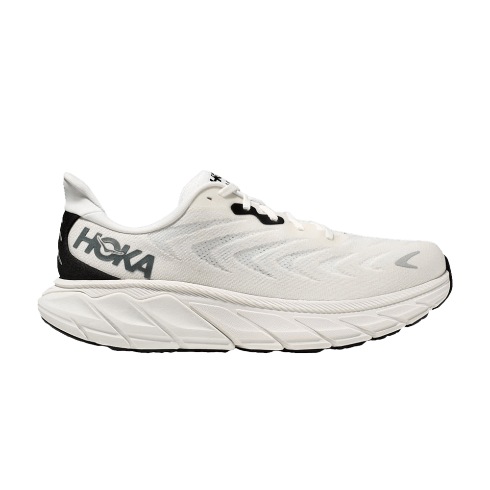 Кроссовки HOKA Arahi 6 2E Wide 'Blanc De Blanc Steel Wool'