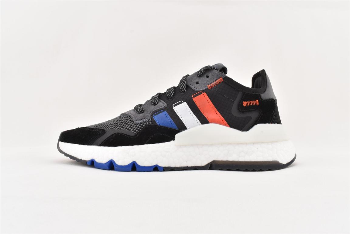 Кроссовки Adidas Nite Jogger 'Black Power Blue'